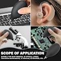 Miniatyrbillede 4 af 5: Boldpumpe Blæser, Linse Luftblæser, Luftpumpe Blæser Renser til Digital, Telefon, Kamera, Ur (Sort)