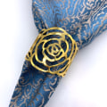 Miniatyrbillede 2 af 5: Ocean Gold Servietring 12 stk. Jule Serviet Holdere Serviet Ring