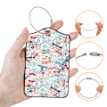 Miniatyrbilde 4 av 4: 2-pakks kofferlapp for koffert, reiselapp i skinn med personverndeksel, navn-ID-etikett, identifikatorer, reiseveske-lapper for kvinner, menn, gutter, jenter