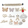 Miniatyrbillede 3 af 5: Ocean 14 stk. 3D Clog-Sandal Ornamenter (Sommerfugl Rhinestone), Sh