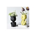 Miniatyrbillede 5 af 5: Kreativ Nordisk Karakterformet Vase Sort Vase Sukkulenter