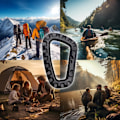 Miniatyrbild 5 av 5: 5-pack Plastkarbinhakar - Grå - D-formade