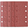 Miniatyrbild 1 av 5: Slippapper för rektangulär slipmaskin 25-pack 185 x 93 mm 8-håls Delta