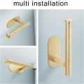 Miniatyrbillede 3 af 5: Toiletpapirholder (Børstet Messing), Væghængt Toiletpapirholder