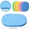 Miniatyrbilde 2 av 5: 10 stk Ansiktsrensesvamper, Naturlig Cellulose Kosmetisk Svamp,