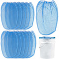 Miniatyrbilde 1 av 5: 5 Gallon Maling & Væske Silpose Filterpose med Ren Blå Fin Nylon Mesh, Pakke med 12 - Brukes i 5 Gallon Bøtter, Engangs Filterpose, Elastisk T