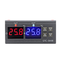 Miniatyrbild 3 av 5: STC-3008 dubbeldisplay dubbelkontroll temperaturregulator dubbel sensor