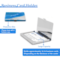 Miniatyrbild 4 av 5: 2 st Business Card Case (Silver), Rostfritt Stål Business Card C