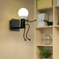 Miniatyrbilde 2 av 4: 1 stk Kreativ Design Vegglampe Moderne Humanoid Lampe for