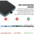 Miniatyrbild 2 av 5: 3-pack dammskydd för USB-C-port, silikon dammskydd för