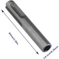 Miniatyrbild 4 av 5: 2 st SDS till 1/4 tum Hexskaft Borrbit Adapter Magnetisk Socket Driver Konverteringsverktyg Borrbit Adapter för SDS Hammare Borrverktyg 60mm
