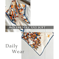 Miniatyrbilde 4 av 5: 1 stk. Hårbandanas Skjerf For Kvinner Lett Mote Hals Silke Sateng Hodeskjerf For Soving Håndvesker Skjerf