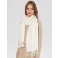 Miniatyrbillede 3 af 4: [200X70cm, hvid] Kæmpe Cashmere Shawl tørklæde til mænd og kvinder elegant