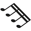 Miniatyrbillede 1 af 5: Musiknotemappe (sort), dagbogsmusikbogsmappe, klaverprint