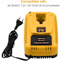 Miniatyrbilde 5 av 5: DC9310 Erstatningslader for Dewalt Ni-Cd & Ni-Mh batteri 7.2V-