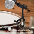 Miniatyrbild 2 av 5: 4 st Trummikrofonklämmor, Mikrofon Trumfäste, Trumkantmikrofonklämmor, Trummikrofonklämma, Stötsäker Trummikrofonfästklämma Musikinstrument