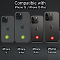 Pikkukuva 2 / 5: 2 kpl iPhone 15 Timantti Linssikalvoa - Kulta, Yhteensopiva iPhone 15/iPh