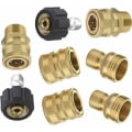 Miniatyrbilde 1 av 5: 8-delt trykkvaskers adaptersett M22 roterende 3/8 hurtigkobling
