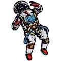 Miniatyrbilde 1 av 4: Space Man The Lost Spaceman Patch Broderte Applikasjon Jern På Sy På Emblem