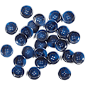 Miniatyrbilde 1 av 5: 50 stk. Store 2cm Syknapper Bulk Knapper for Sying Runde Resin Marineblå Knapper for Håndverk 4 Hull Flatback Kåpeknapper for Skjorte Genser DIY a