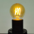 Miniatyrbilde 3 av 5: LED Glødelampe G45 Horisontal Spiral Gullbelagt E27 Varmt