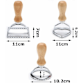 Miniatyrbillede 2 af 5: Sæt af Tre Kageforme, Konditorforme, Dumplingforme, Zink Al