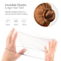Miniatyrbilde 2 av 4: 20 stk. hårnett for dameknute, usynlige hårnett elastisk kant mesh (kaffe)