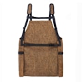 Miniatyrbilde 2 av 5: Utvidet størrelse: 65 × 66 cm (khaki) Multi-lomme lerret forkle for m