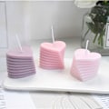 Miniatyrbillede 1 af 4: Lysforme - Silikoneform til Lysfremstilling, DIY 3D-forme til Soyavoks, Bivoks, Duftlys, Valentinsdagsgaver (Roterende Kærlighed)