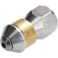 Miniatyrbilde 3 av 5: Trykkvaskspylespiss for rørrengjøring, roterende, 1/8\" IG innløp, 3 x 0,8 mm - 050, rustfritt stål/messing