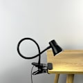 Miniatyrbilde 4 av 5: LED skrivebordslampe, 3 lysmoduser, USB-drevet øyevennlig nattlampe, 360° fleksibel klemmelampe for læring/arbeid/tatovering/lesing (svart)