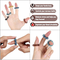 Miniatyrbillede 4 af 5: 10-pak, piggede sensoriske ringe, stressreducerende fidget sensorisk legetøj, fidgetringe, fidgetring mod angst, stressreducerende ringe, lydløs stressreducerende ring
