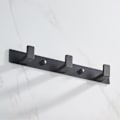 Miniatyrbillede 1 af 5: (Sort) Væghængt Frakkeholder Frakkeholder Håndklædeholder 3 Kroge Sæt B