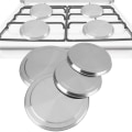 Miniatyrbilde 3 av 5: 4 stk. Komfyrlokk Hob Dekk Komfyrlokk Rustfritt Stål Elektrisk