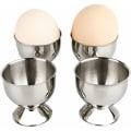 Miniatyrbilde 1 av 5: 4 stk eggkopp, rustfritt stål eggbrett, eggbrett, eggkopp, andeeggkopp, eggkopp, frokost, middags kokekar