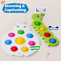 Miniatyrbild 2 av 5: (2 stycken) Fidget Popper Sensoriska Leksaker för Bebisar från 10+ Månader, Montessori Aktivitetsleksak för 1 2 3 År Gamla Småbarn Tryck och Poppande Bubblor Finmotorik,