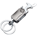 Miniatyrbillede 1 af 4: Multifunktionel nøglering, 1 stk. Mænds Bil Nøglering Karabiner Flaskeåbner