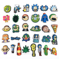 Miniatyrbilde 1 av 5: 32-delt sett med Rick and Morty blomstersko Spenne Rick and Morty