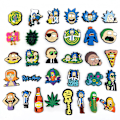 Pikkukuva 1 / 5: 32-os setti Rick and Morty kukka-kenkiä Buckle Rick and Morty