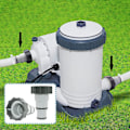 Miniatyrbilde 5 av 5: 4 stk. Svømmebassengadaptere, erstatning for Intex A-serie slangetilkobling med gjenger, 1,5\" og 1,25\" diameter slange, pumpetilkobling for svømmebassengsett