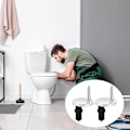 Miniatyrbilde 4 av 5: Pakke med 2 Universal Toalettsete Fester Hengslet Toalettsete Toalettlokk Sete Fester Toalettsete Erstatningsfeste