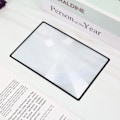Miniatyrbillede 4 af 5: Stykker Fuld Side Læseforstørrelsesglas Forstørrelse til Læsning Fuld Side Læseforstørrelsesglas 3X Rektangulær Synshandicappede til Aviser Læs