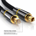 Miniatyrbillede 4 af 5: Digital optisk fiber lydkabel SPDIF output kabel forstærker sp