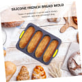 Pikkukuva 3 / 5: Baguettevuoka, rei'itetty tarttumaton vuoka, 4 osastoinen baguettevuoka, sopii ranskanleipään