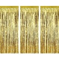Pikkukuva 1 / 5: Ocean 3-osainen metallifolio-oviverhosetti (kulta), folio reunalla