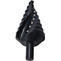 Miniatyrbillede 1 af 5: HSS Trinbor Bits 10-45mm Spiral Flad, Trekantgreb Nitril