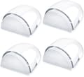 [4-pack] Dörrstopp, Transparenta Dörrstopp och Stopp med Lim