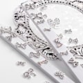 Miniatyrbillede 4 af 5: 10 stk Rhinestone Buespænd Nail Charms Luksuriøse Glitrende Flash Fuld Diamant Bue Nail Art Charms Kunstige Store Sløjfe Rhinestone Fuld Dækning Nail Tilbehør