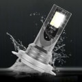 Miniatyrbillede 5 af 5: 2 Pak H4 LED Forlygtepærer, 50W/14000LM/IP68 Vandafvisende Bil LED