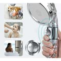 Miniatyrbilde 4 av 4: 3 i 1 Dusjhode Vannbesparende Dusjhode Ionisk Filter Anti-Skala